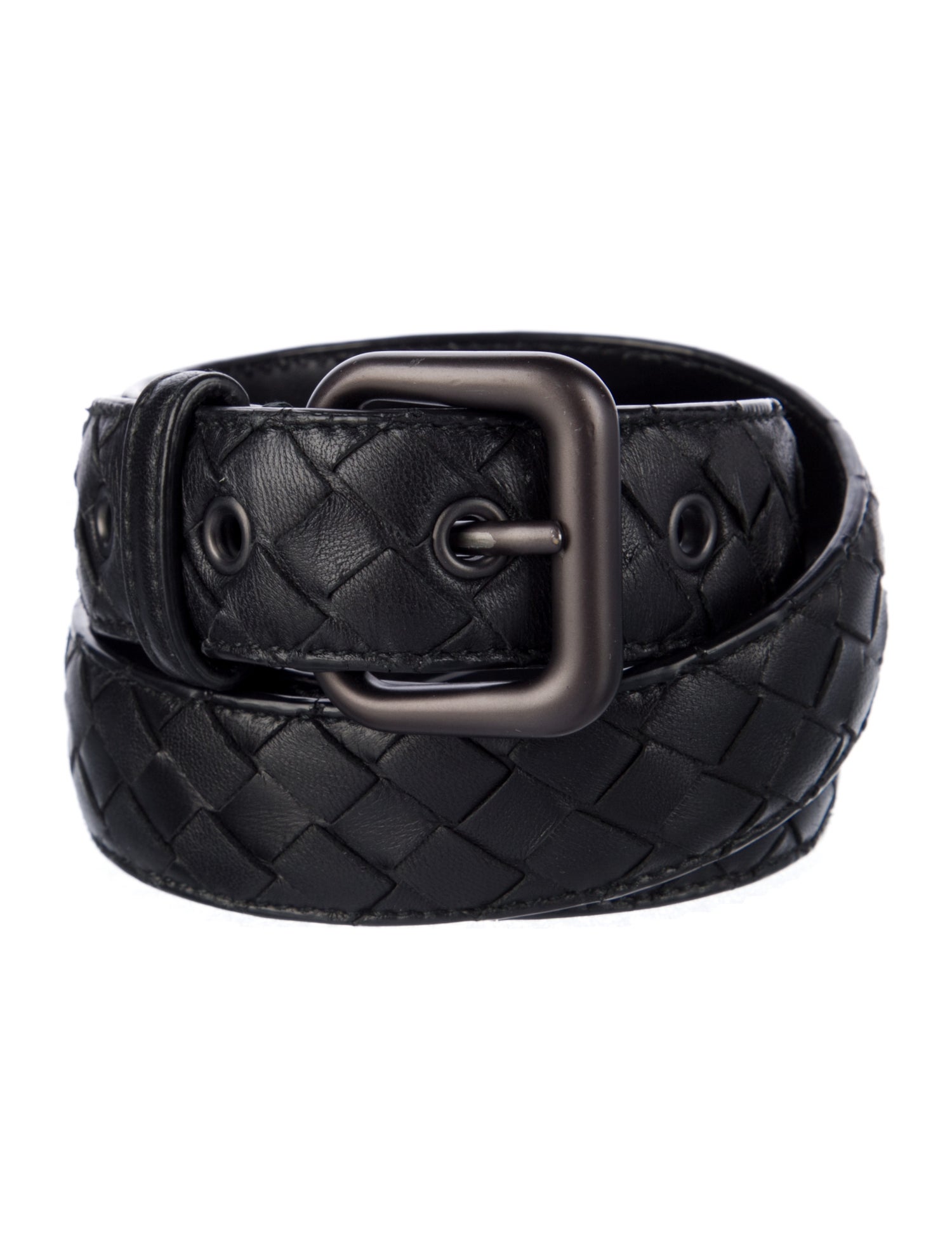 Bottega Veneta Intrecciato Weave Leather Belt