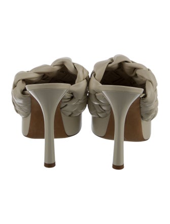 Bottega Veneta Intrecciato Weave Leather Slides