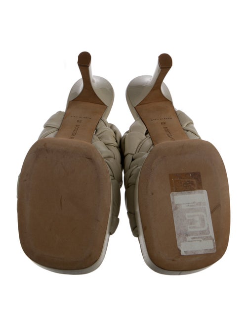 Bottega Veneta Intrecciato Weave Leather Slides