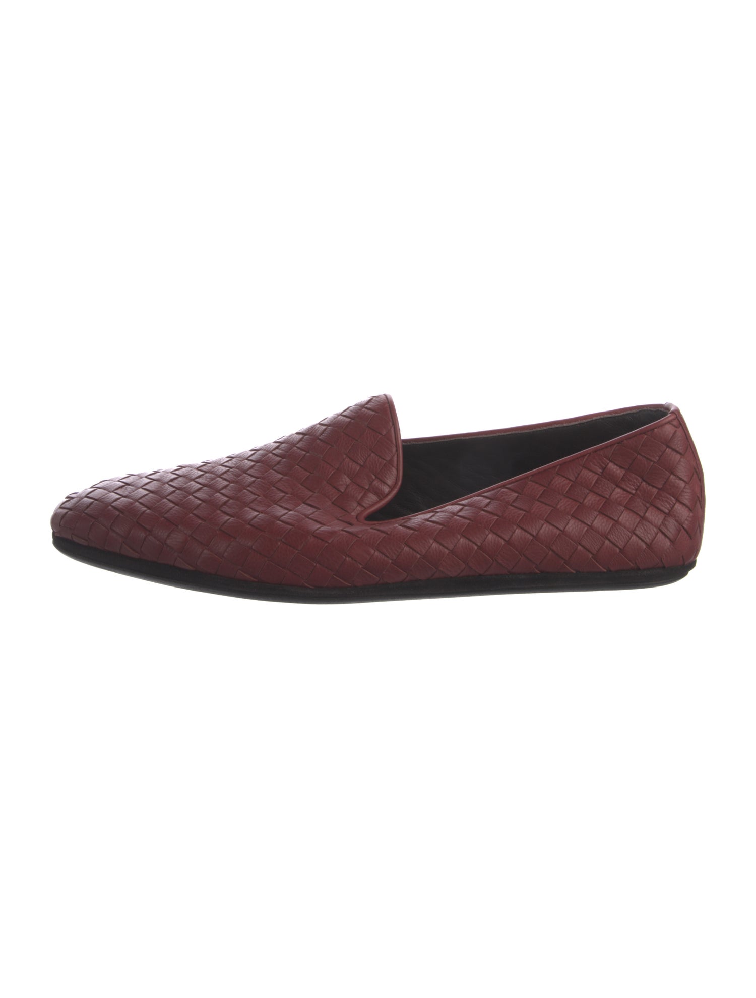 Bottega Veneta Intrecciato Weave Leather Loafers