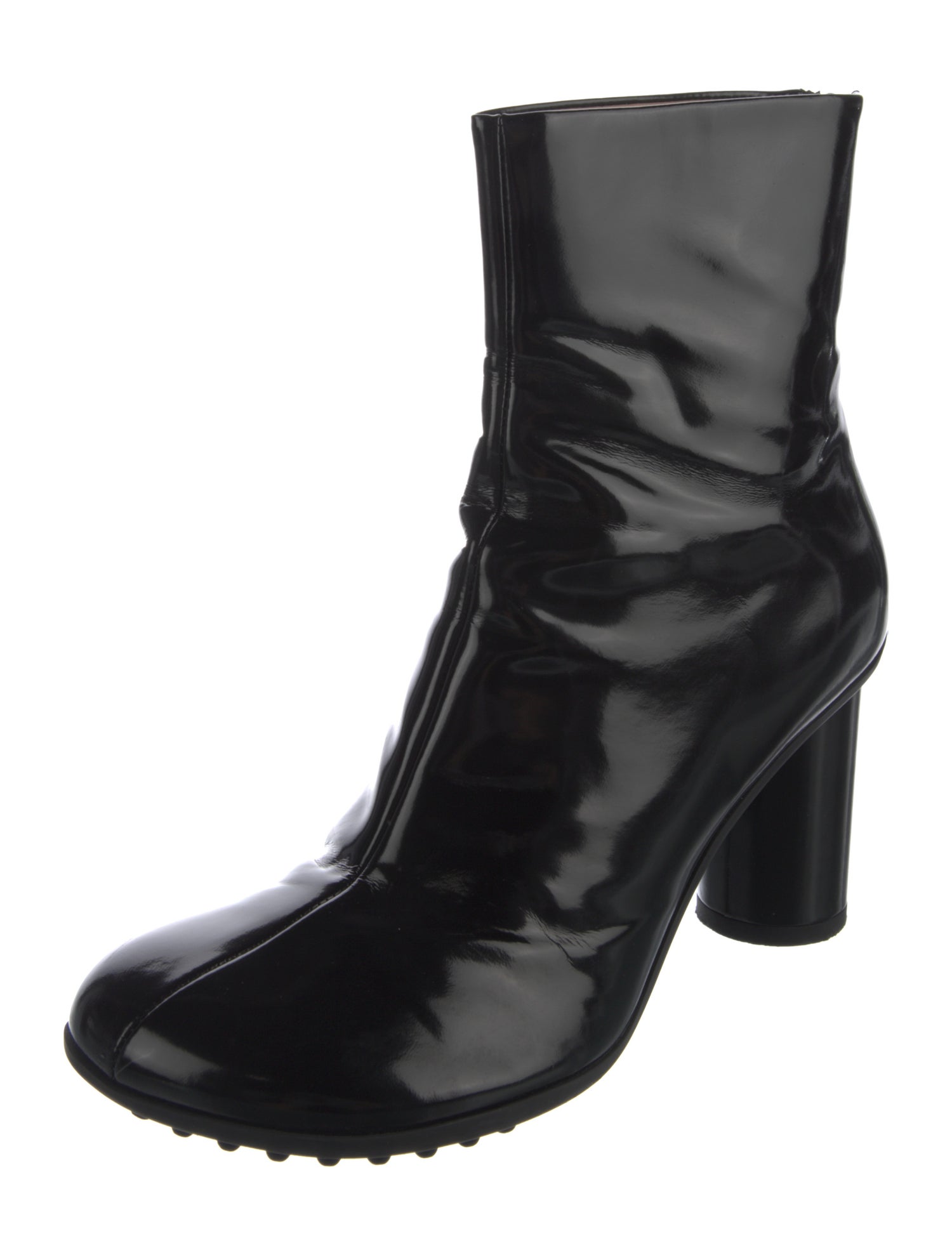 Bottega Veneta Patent Leather Combat Boots