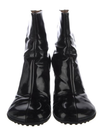 Bottega Veneta Patent Leather Combat Boots