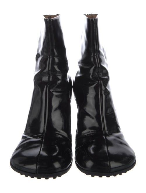 Bottega Veneta Patent Leather Combat Boots