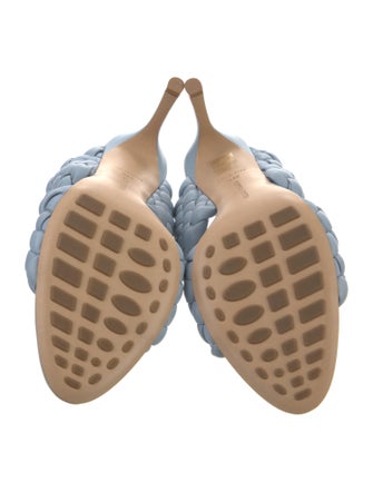 Bottega Veneta Intrecciato Weave Leather Mules