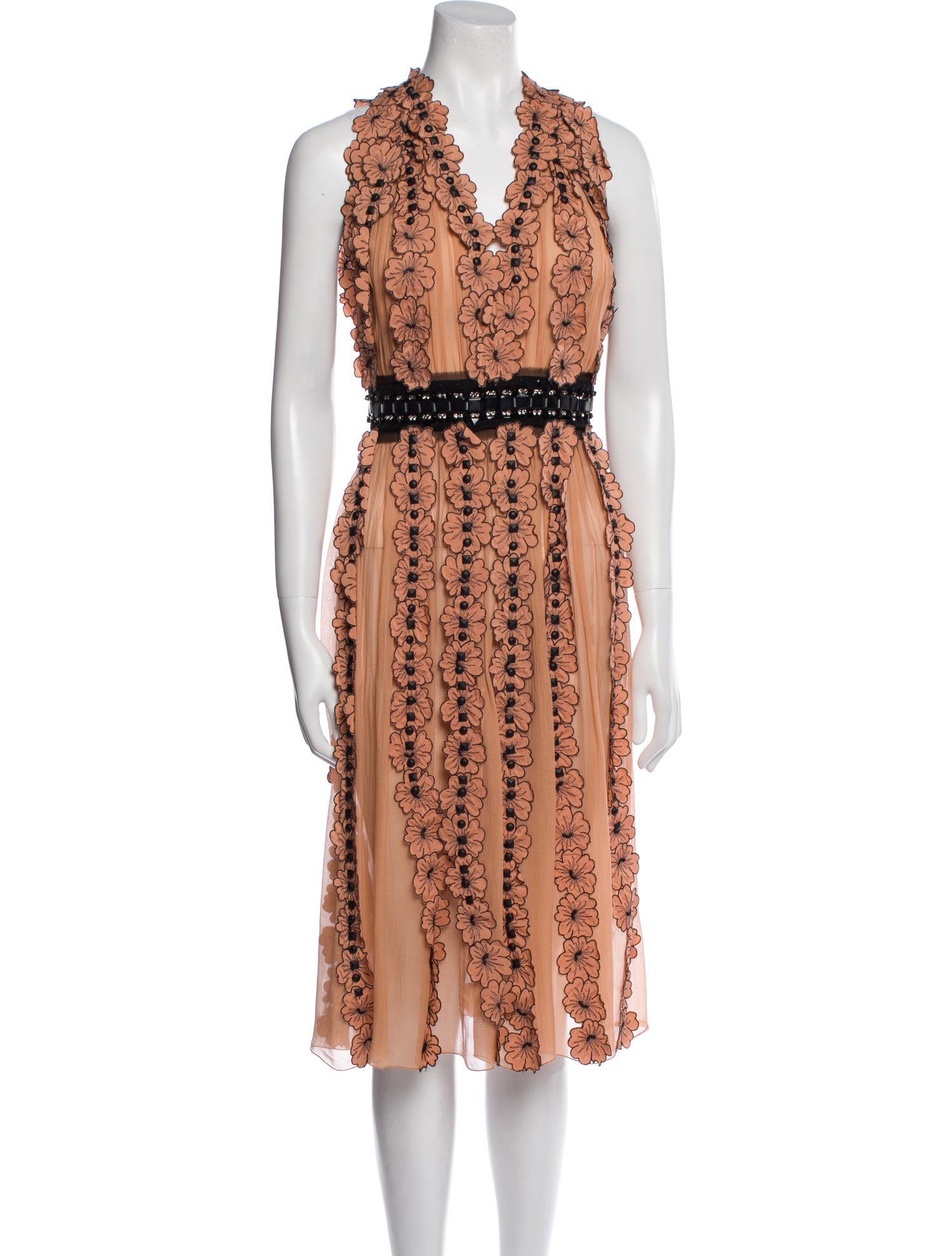 Bottega Veneta Silk Midi Length Dress