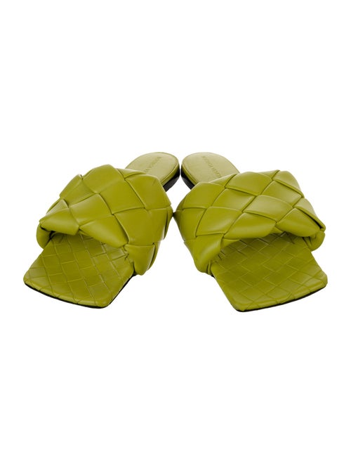 Bottega Veneta Intrecciato Weave Leather Slides