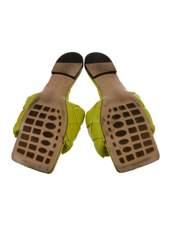 Bottega Veneta Intrecciato Weave Leather Slides