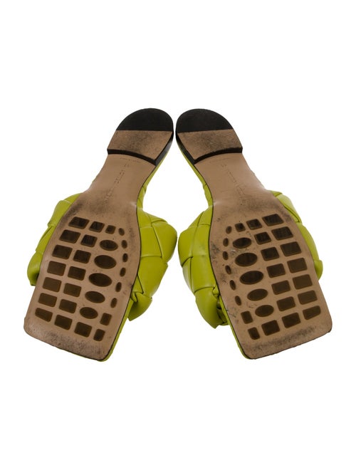 Bottega Veneta Intrecciato Weave Leather Slides