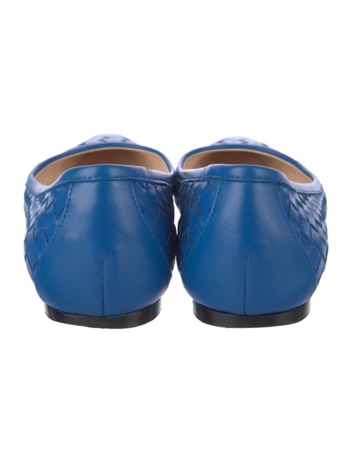 Bottega Veneta Intrecciato Weave Leather Flats