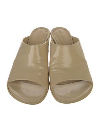 Bottega Veneta Patent Leather Slides