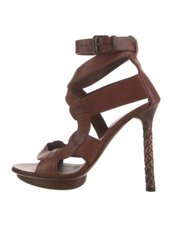 Bottega Veneta Intrecciato Weave Leather Sandals