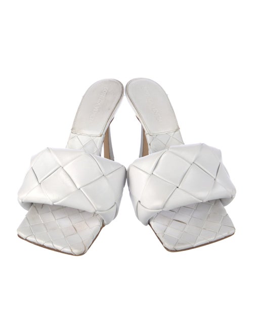 Bottega Veneta Intrecciato Weave Leather Slides