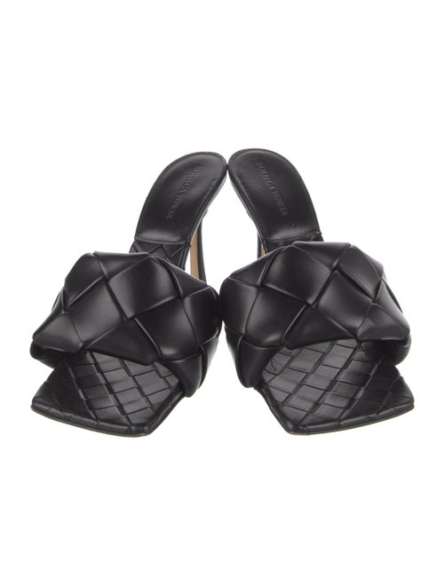 Bottega Veneta Intrecciato Weave Leather Slides