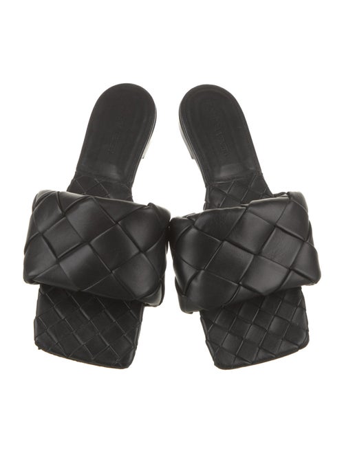 Bottega Veneta Intrecciato Weave Leather Slides