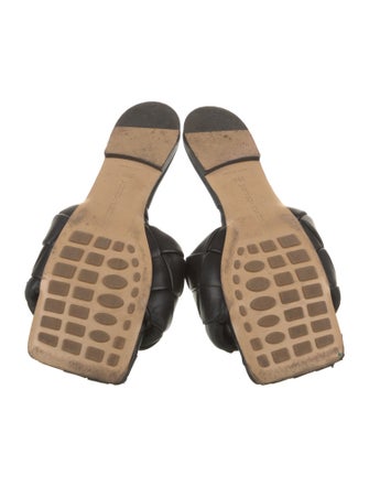 Bottega Veneta Intrecciato Weave Leather Slides