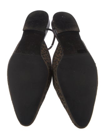 Bottega Veneta Sequins Animal Print Slingback Flats