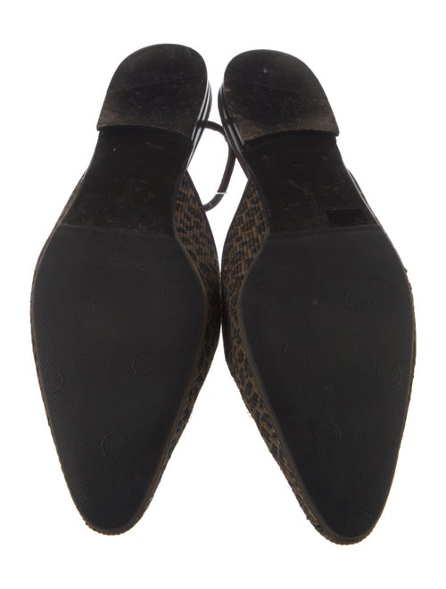 Bottega Veneta Sequins Animal Print Slingback Flats