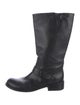 Bottega Veneta Leather Moto Boots
