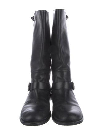 Bottega Veneta Leather Moto Boots
