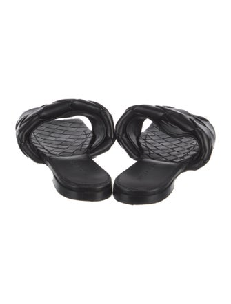 Bottega Veneta Intrecciato Weave Leather Slides