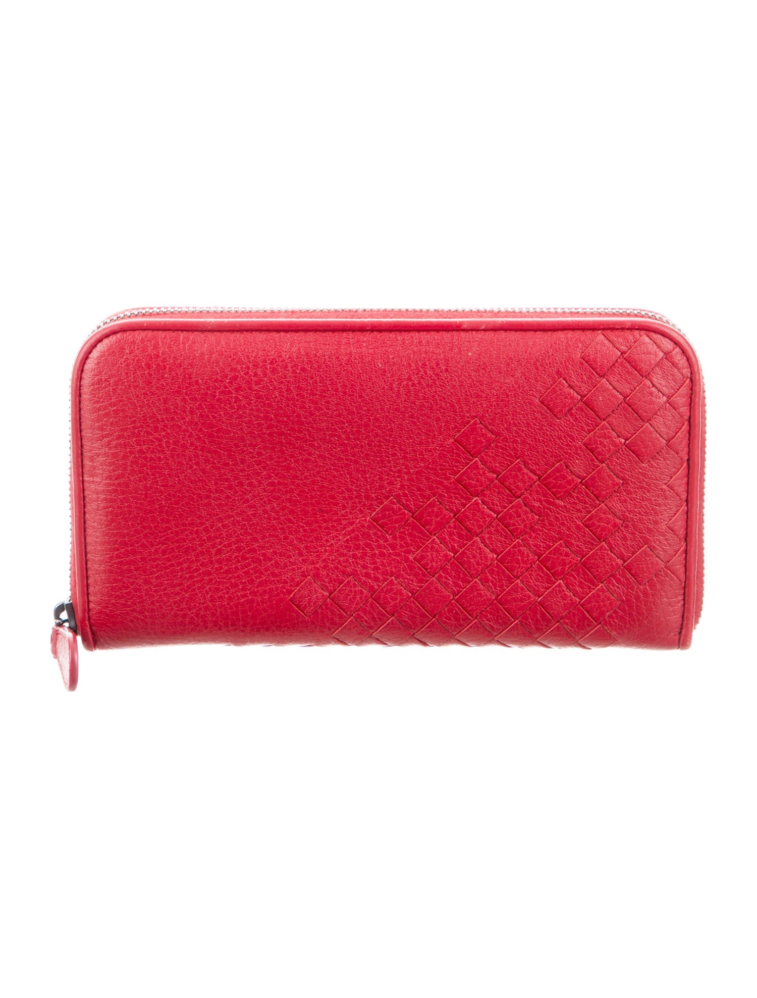 Bottega Veneta Intrecciato Weave Leather Continental Wallet