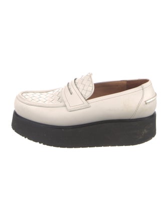 Bottega Veneta Intrecciato Weave Leather Loafers