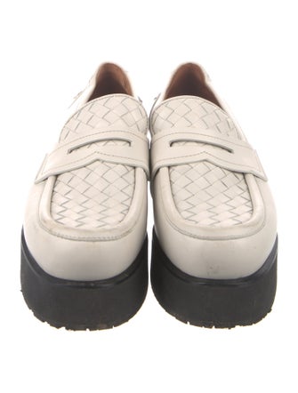 Bottega Veneta Intrecciato Weave Leather Loafers