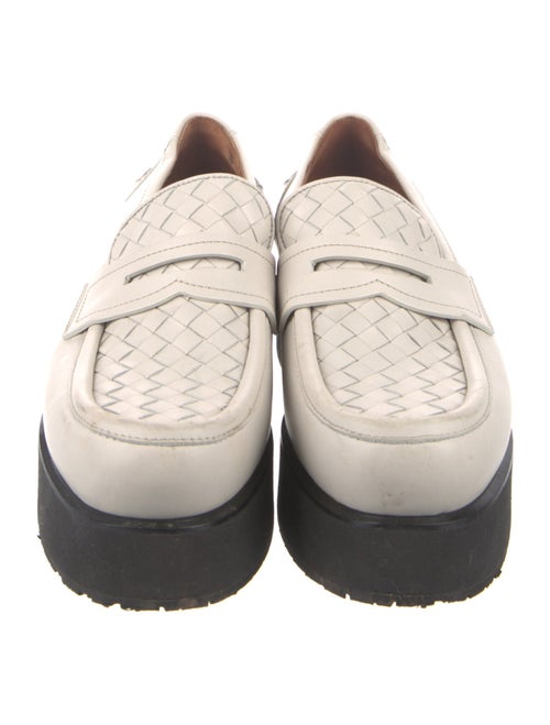 Bottega Veneta Intrecciato Weave Leather Loafers
