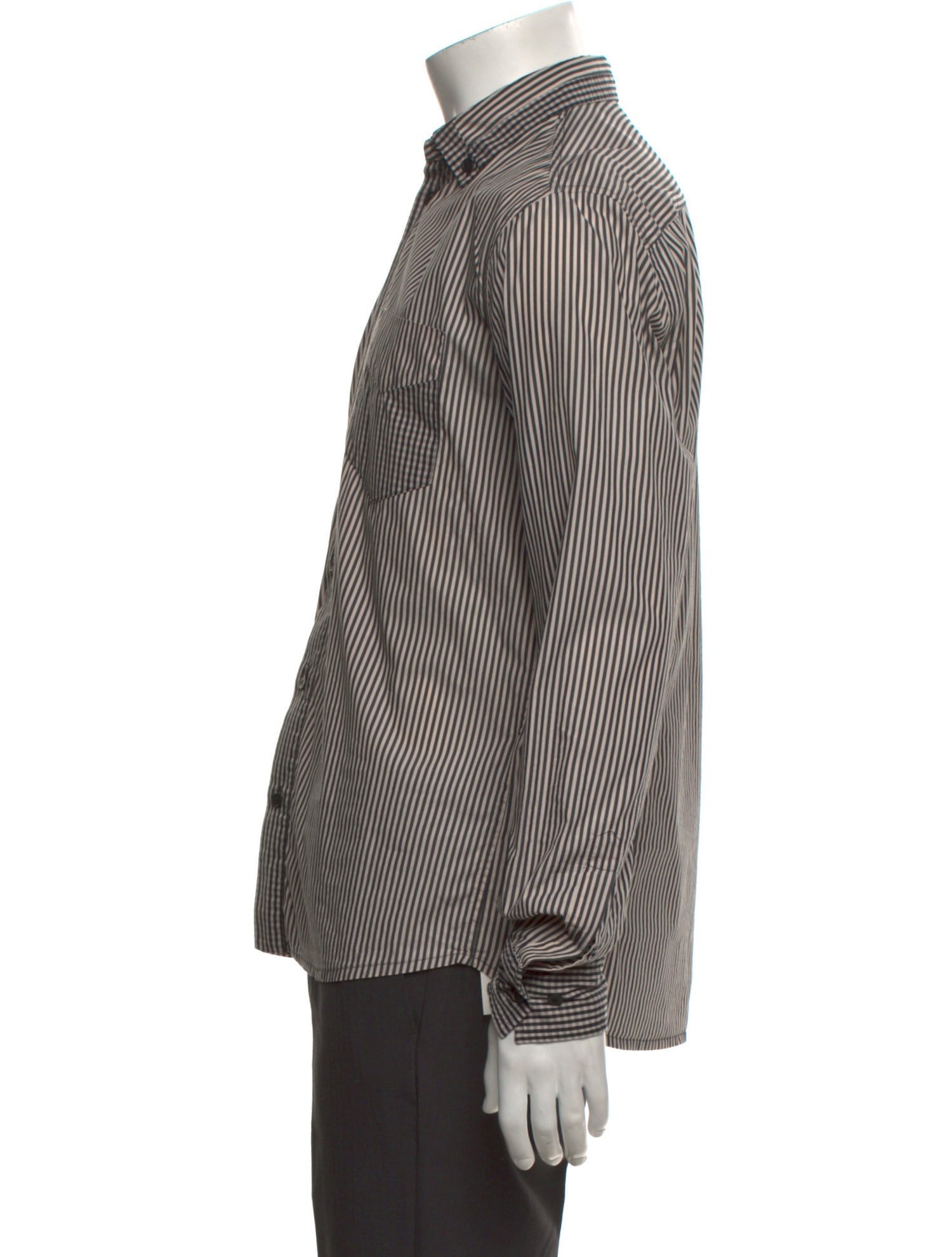 Bottega Veneta Signature Logo Striped Shirt