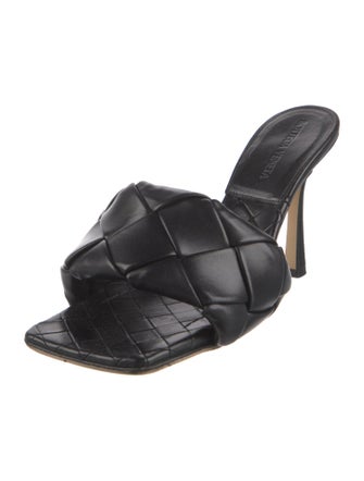 Bottega Veneta Intrecciato Weave Leather Slides