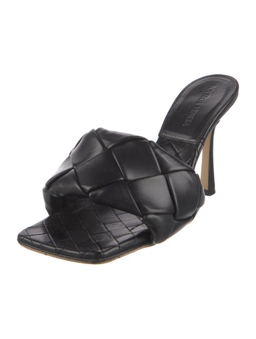 Bottega Veneta Intrecciato Weave Leather Slides