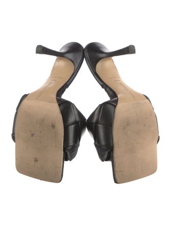 Bottega Veneta Intrecciato Weave Leather Slides