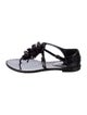 Bottega Veneta Patent Leather T-Strap Sandals