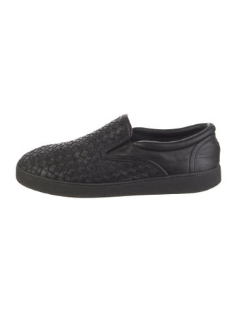 Bottega Veneta Intrecciato Weave Leather Loafer Sneakers