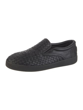 Bottega Veneta Intrecciato Weave Leather Loafer Sneakers