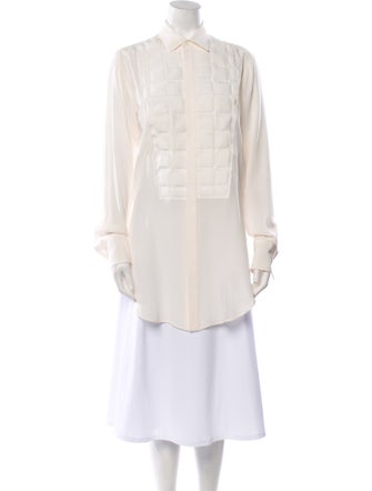 Bottega Veneta Silk Long Sleeve Tunic