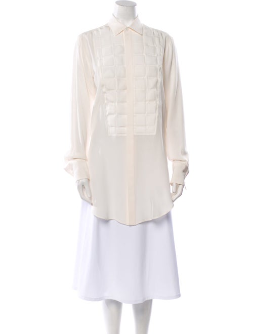 Bottega Veneta Silk Long Sleeve Tunic