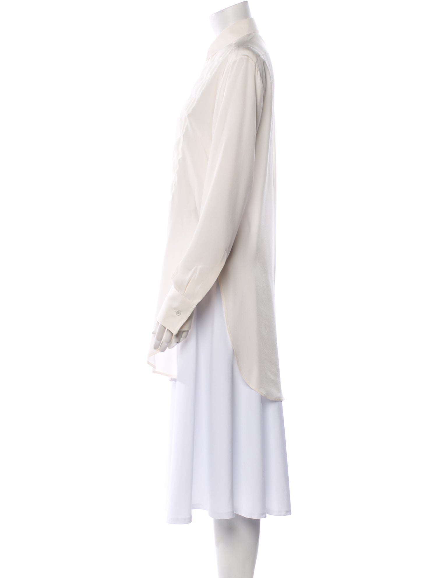 Bottega Veneta Silk Long Sleeve Tunic