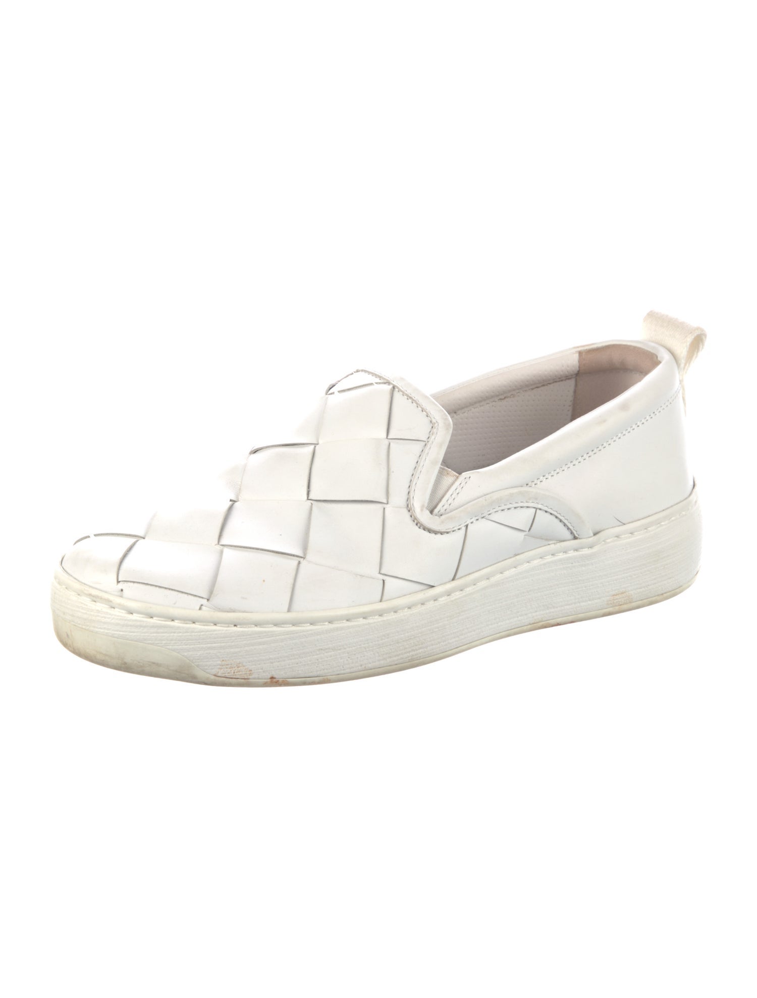 Bottega Veneta Intrecciato Weave Leather Sneakers