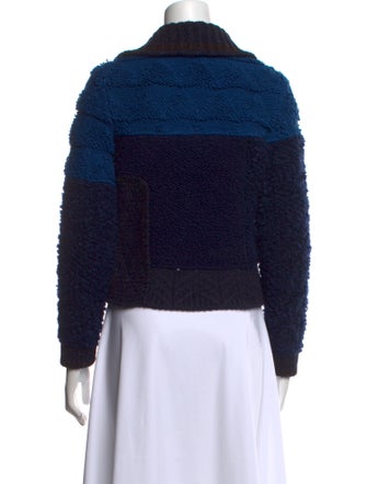 Bottega Veneta Wool Colorblock Pattern Sweater