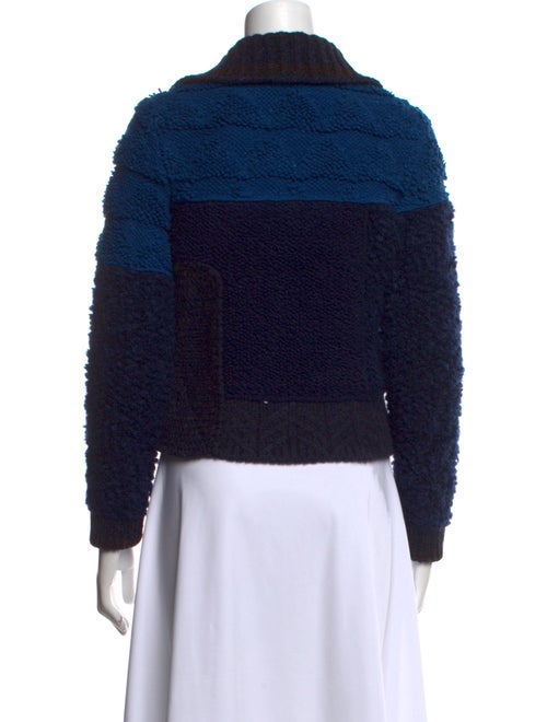 Bottega Veneta Wool Colorblock Pattern Sweater