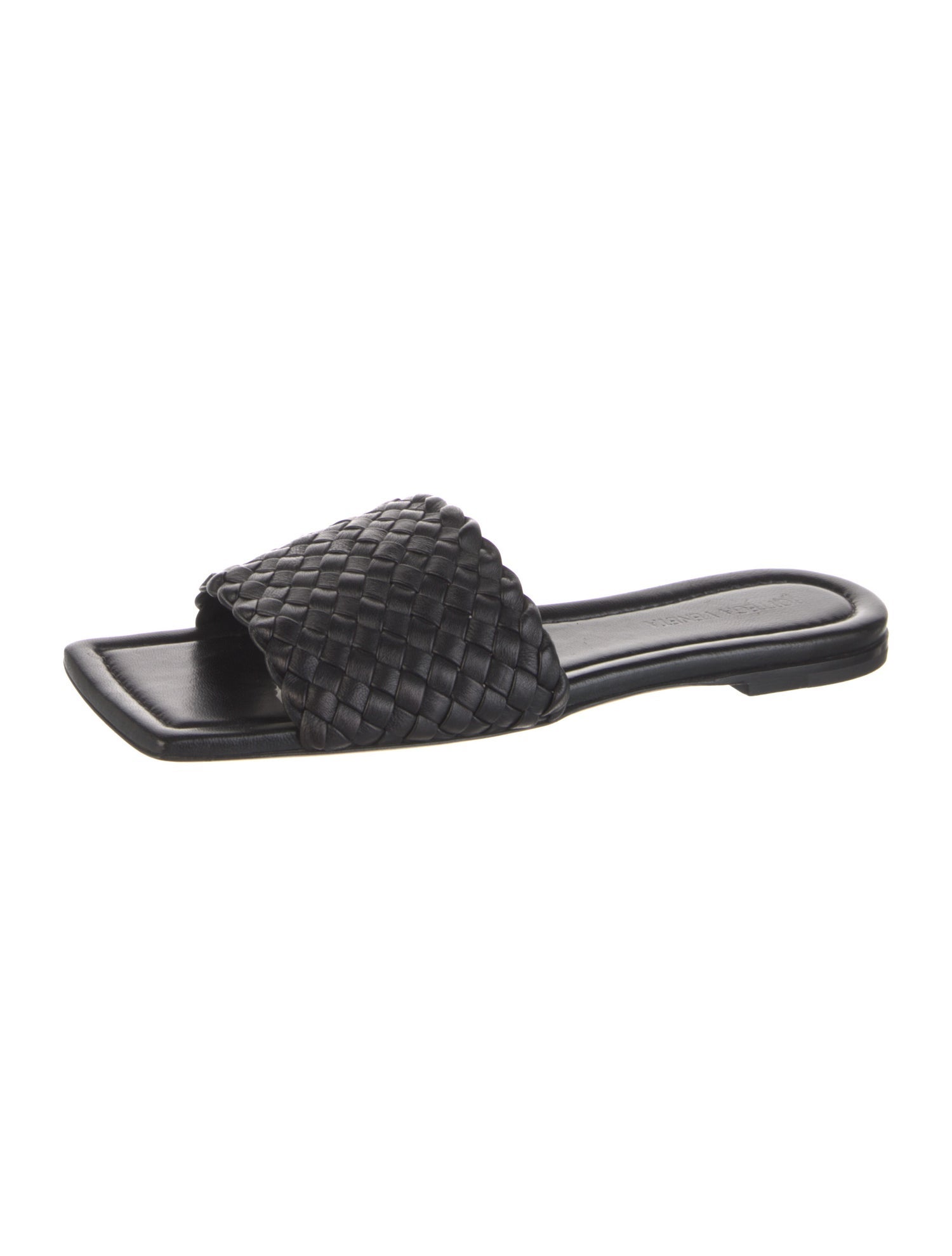 Bottega Veneta Intrecciato Weave Leather Slides