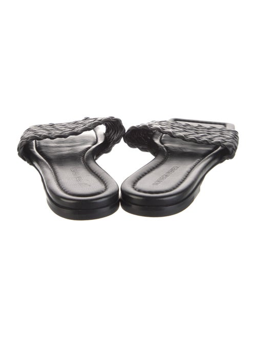 Bottega Veneta Intrecciato Weave Leather Slides