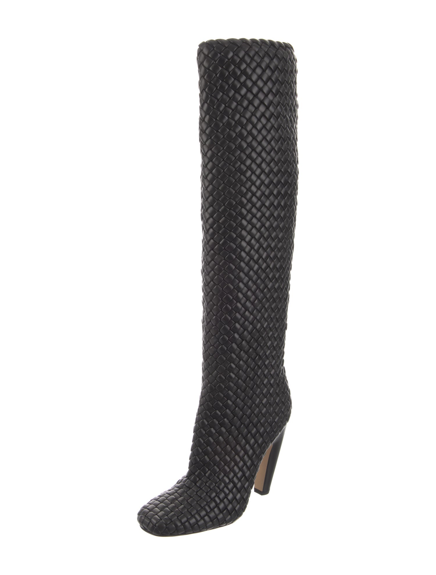 Bottega Veneta Intrecciato Weave Leather Boots