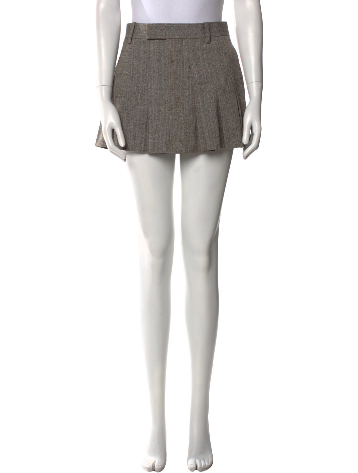 Bottega Veneta Pleated Accents Mini Skirt
