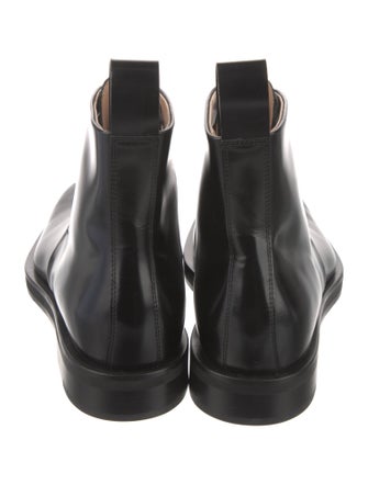Bottega Veneta Patent Leather Lace-Up Boots