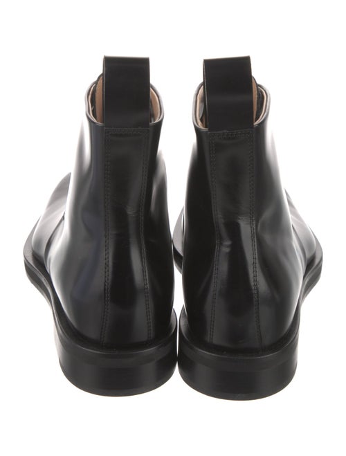 Bottega Veneta Patent Leather Lace-Up Boots