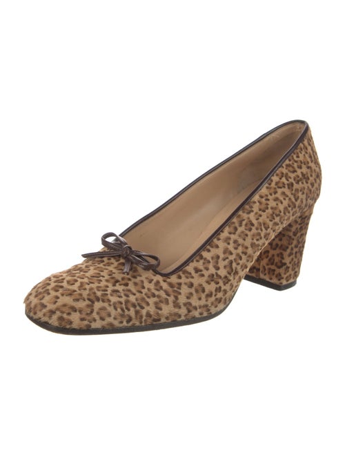 Bottega Veneta Ponyhair Animal Print Pumps