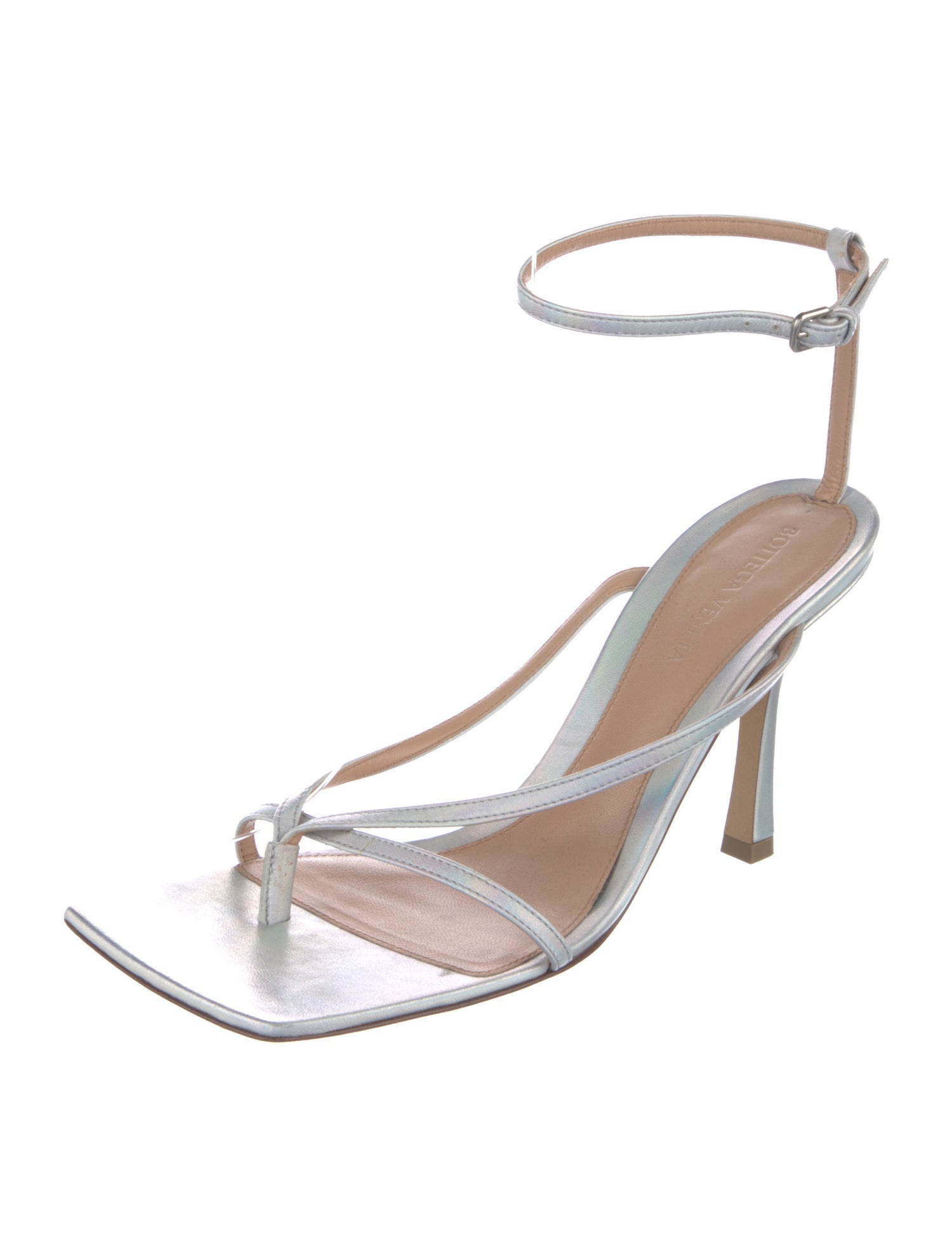 Bottega Veneta Leather T-Strap Sandals