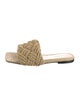 Bottega Veneta Intrecciato Weave Raffia Slides